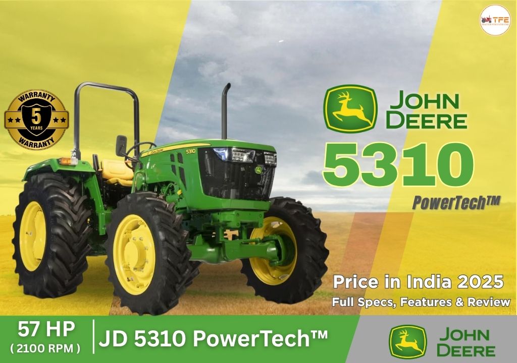 John Deere 5310 4x4 Price in India 2025: Full Specs, Features & Review