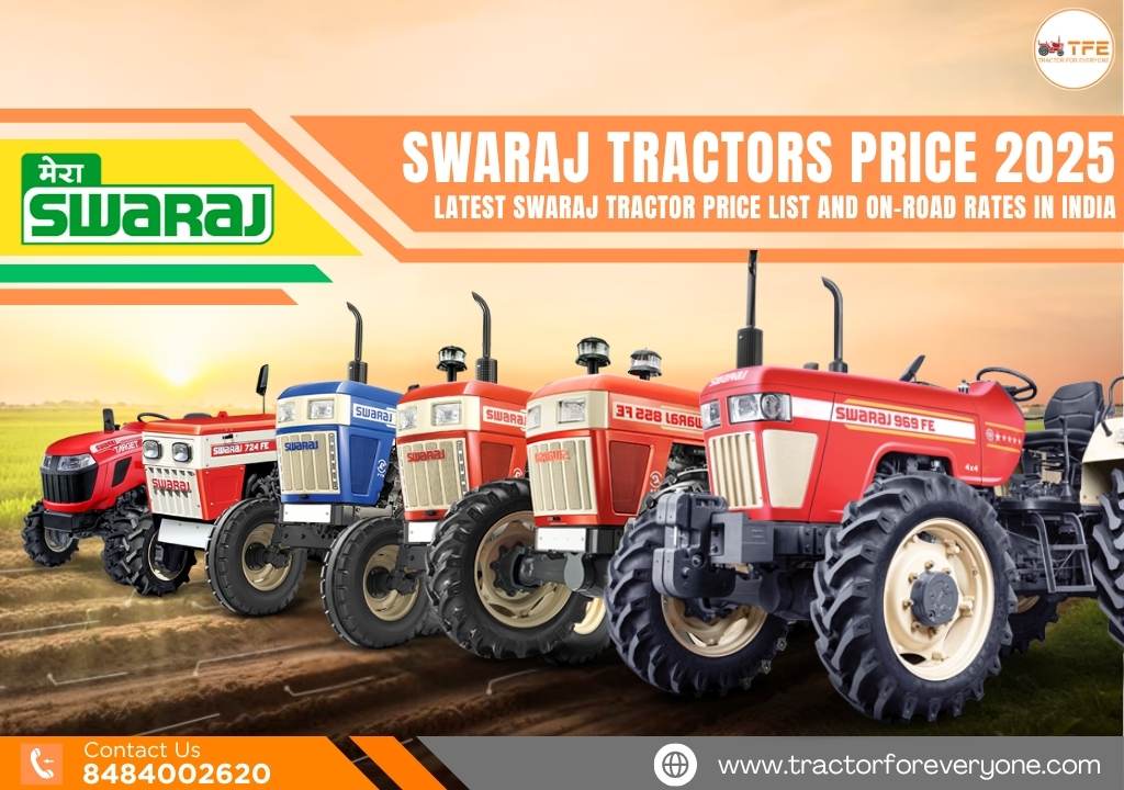 Swaraj Price 2025: Latest Swaraj Tractor Price List and On-Road Rates in India