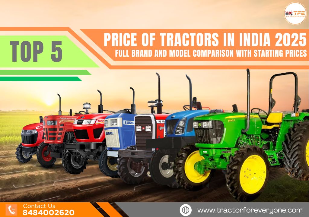Price of Tractors in India 2025 Full Brand and Model Comparison with Starting Prices